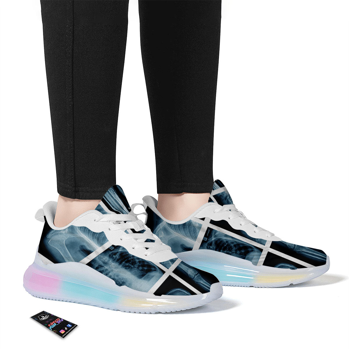 Radiology X-Ray Film Print Running Sneakers-grizzshop