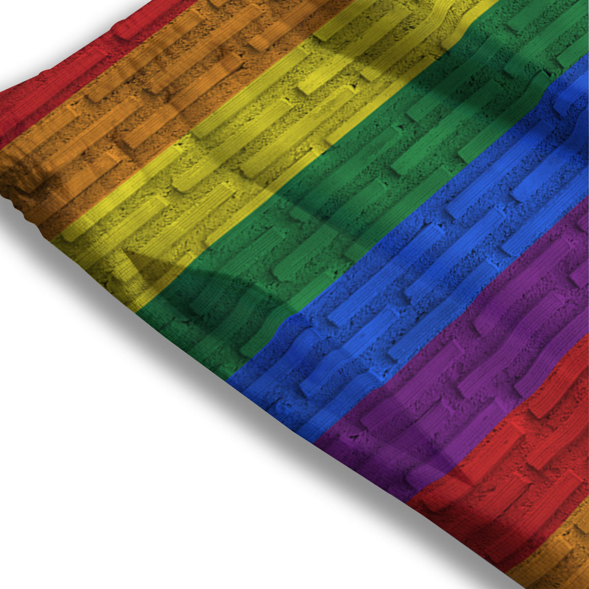 Rainbow Brick Wall LGBT Pride Print Mesh Shorts