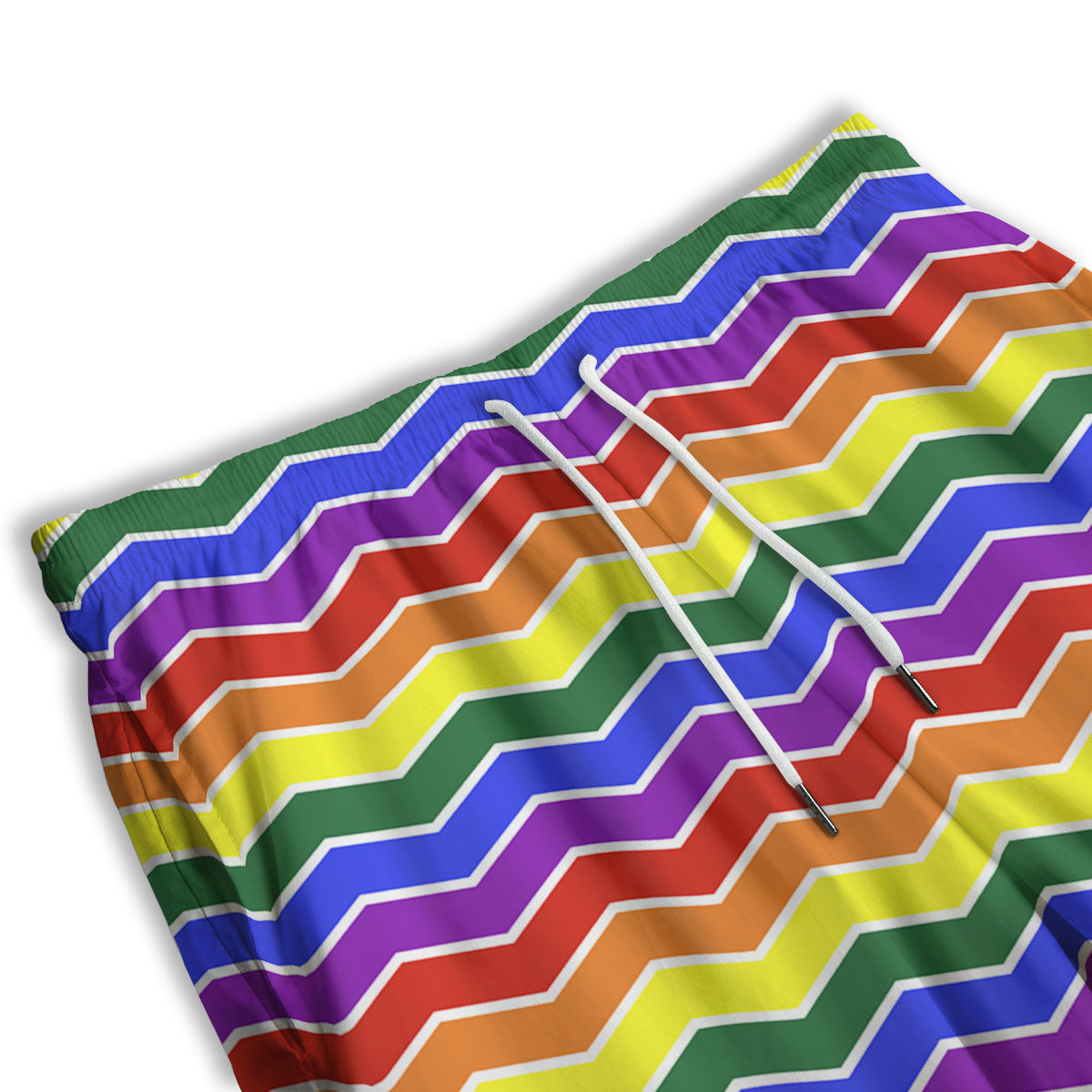 Rainbow Chevron LGBT Pride Print Pattern Men's Athletic Shorts
