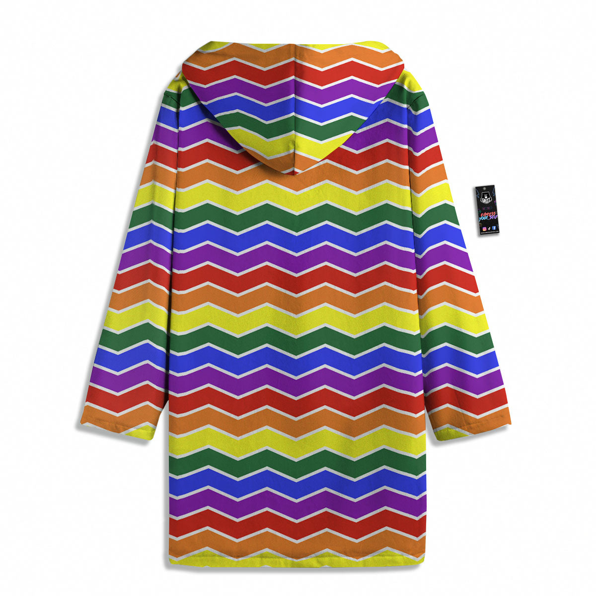Rainbow Chevron LGBT Pride Print Pattern Men's Windbreaker Jacket-grizzshop