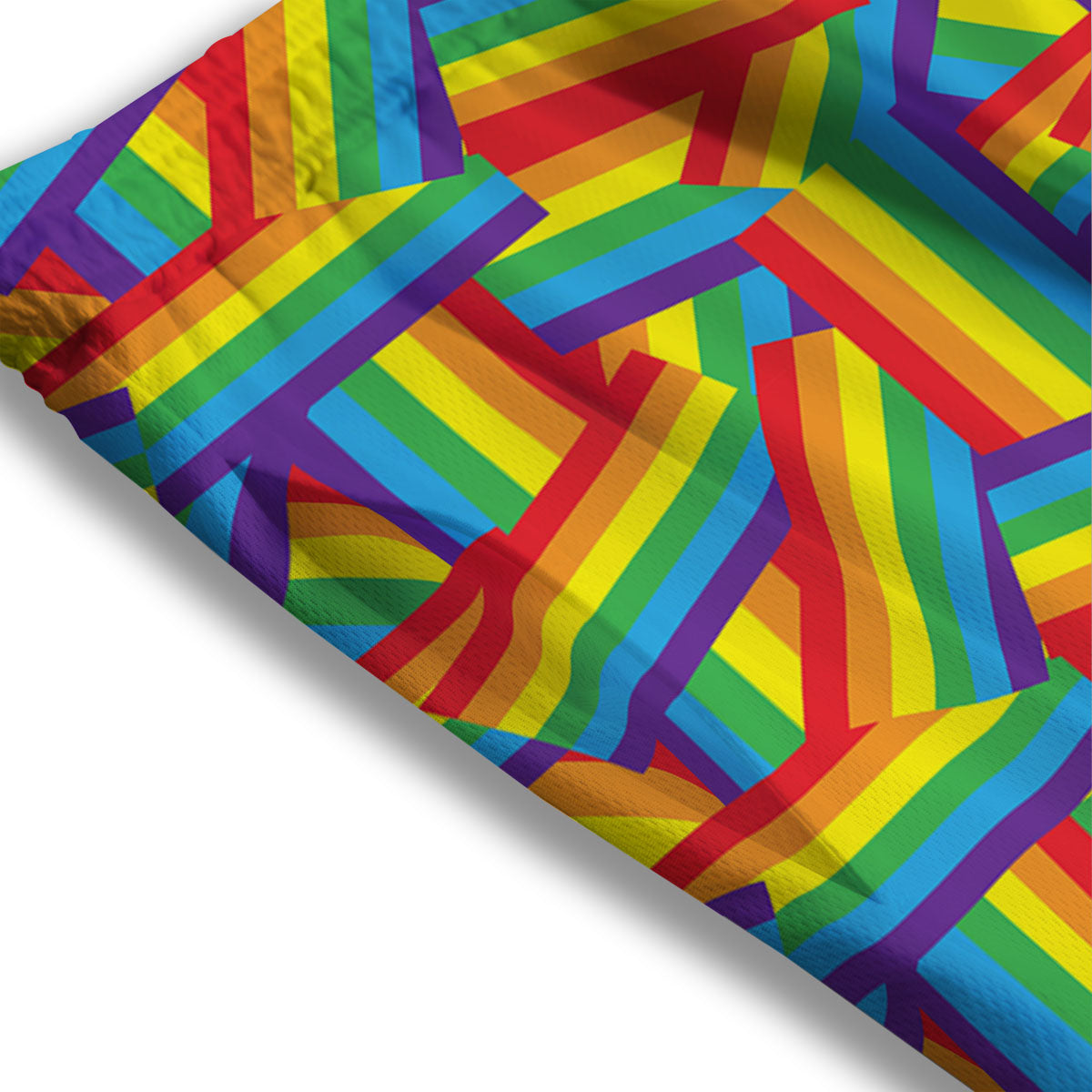 Rainbow Flag LGBT Pride Pattern Mesh Shorts