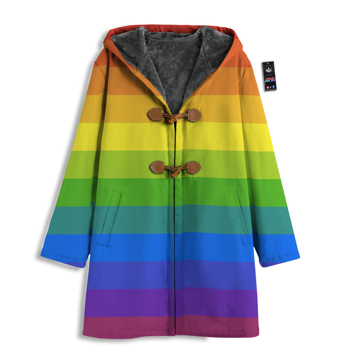 Rainbow Flag LGBT Pride Print Men's Windbreaker Jacket-grizzshop
