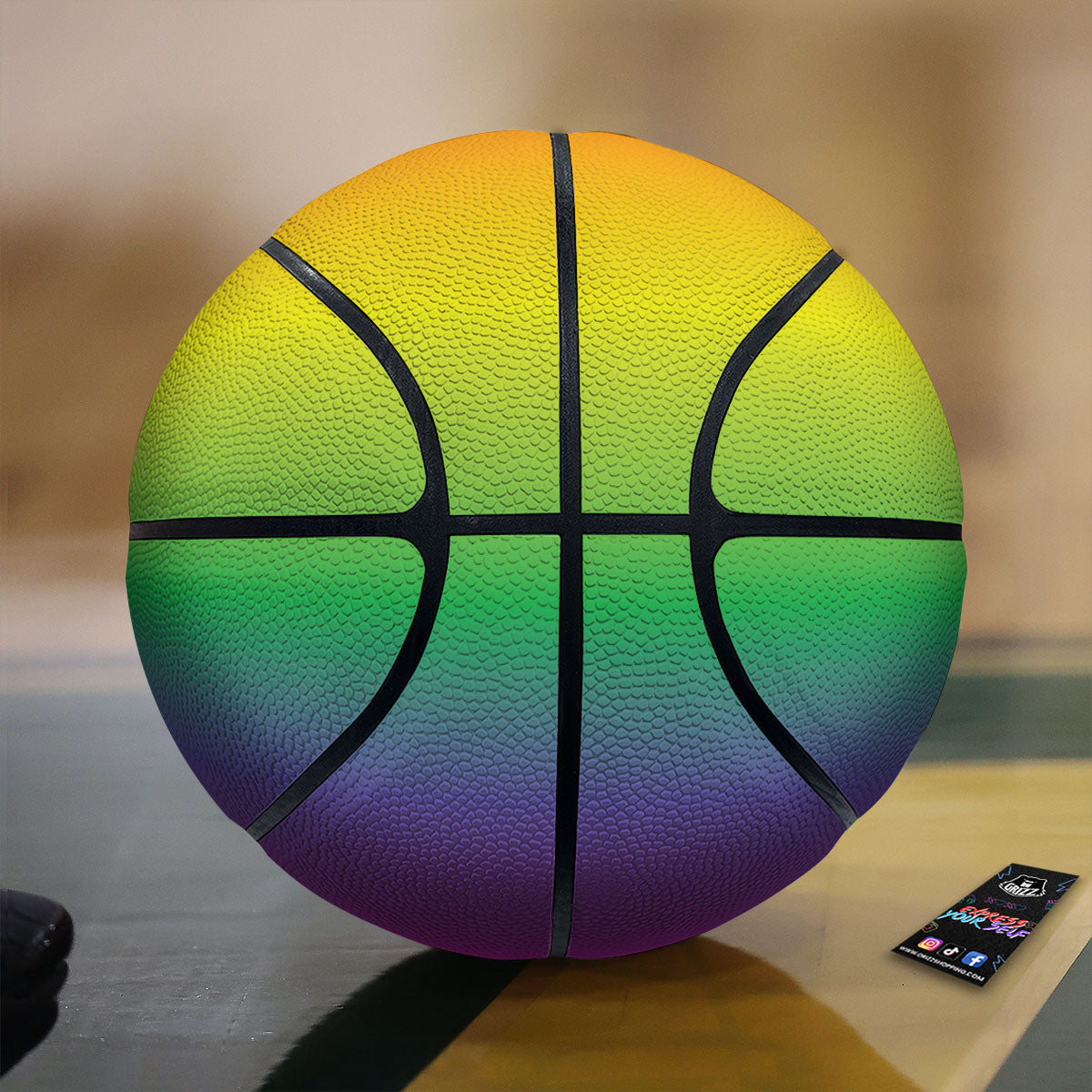 Rainbow Gradient LGBT Pride Print Basketball-grizzshop