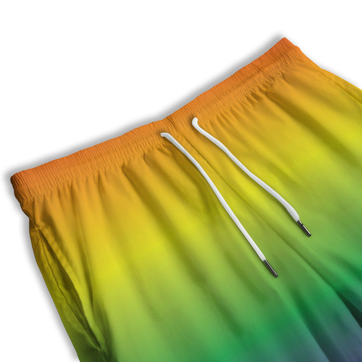 Rainbow Gradient LGBT Pride Print Men's Athletic Shorts