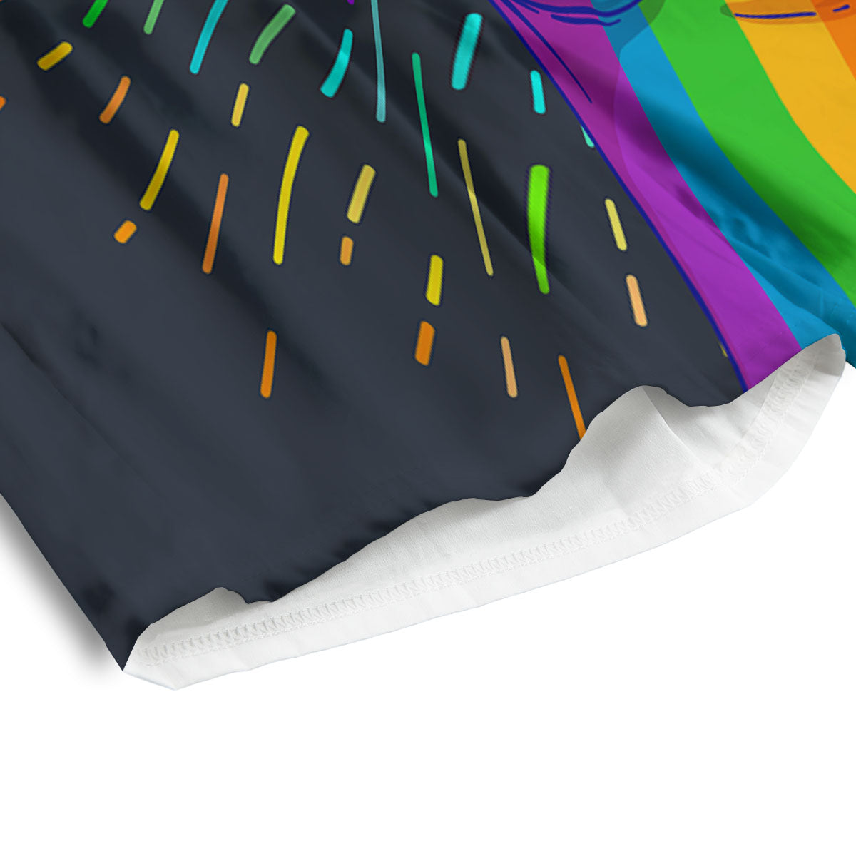 Rainbow Hand LGBT Pride Print Men's Athletic Shorts