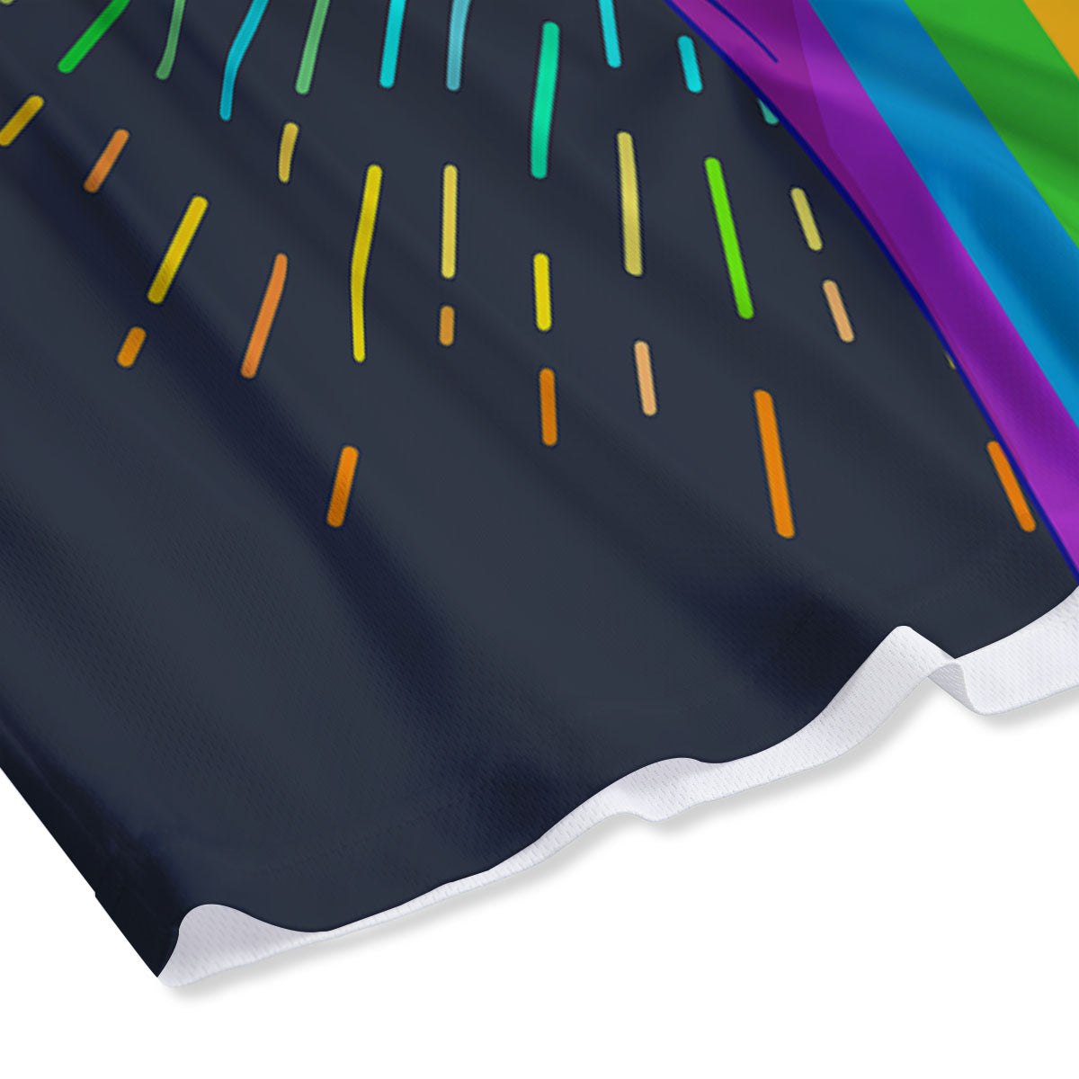 Rainbow Hand LGBT Pride Print Mesh Shorts