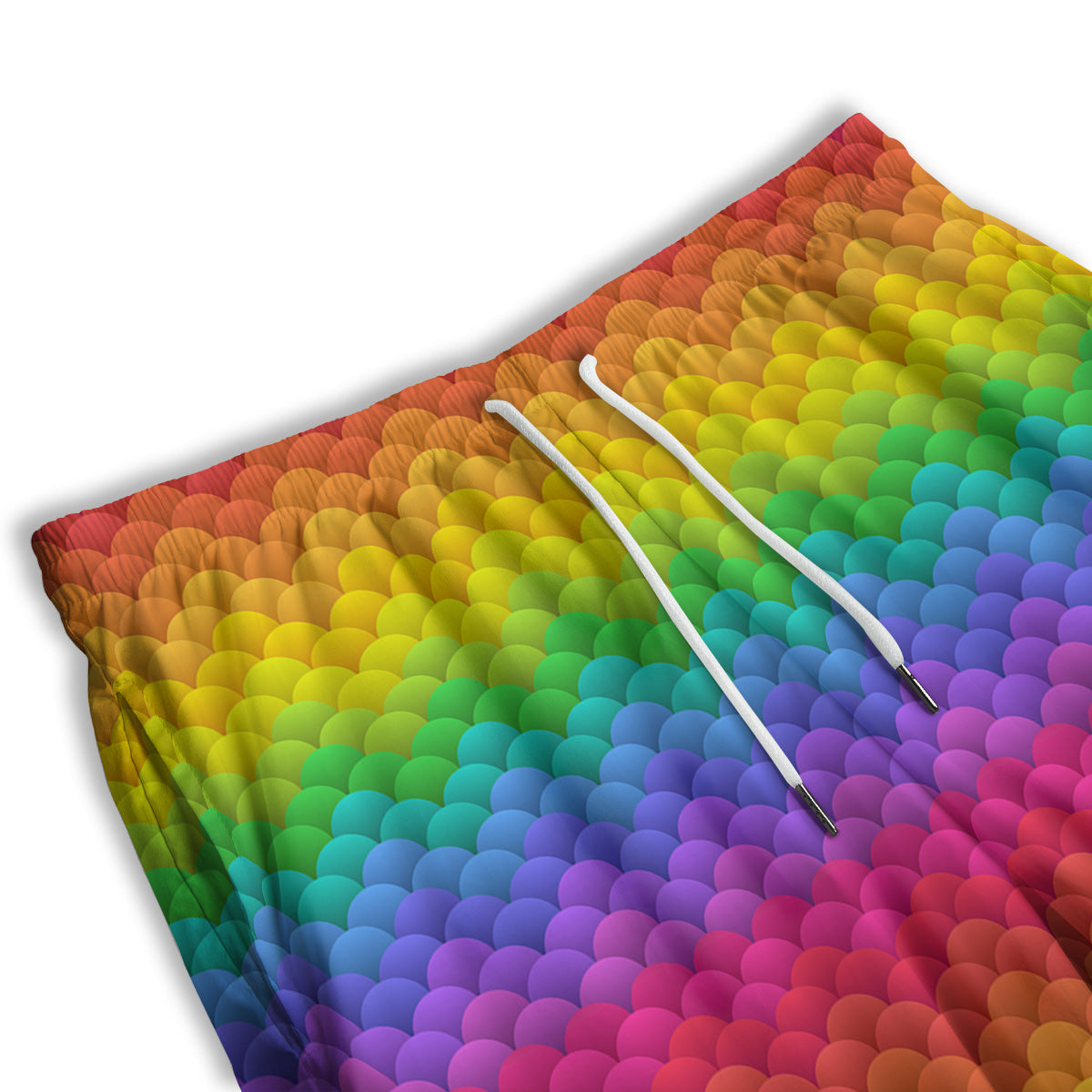 Rainbow Light Blobs Print Pattern Men's Athletic Shorts