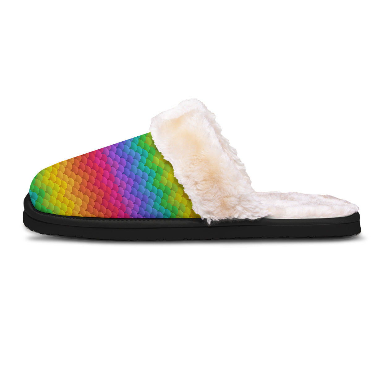 Rainbow Light Blobs Print Pattern Slippers-grizzshop