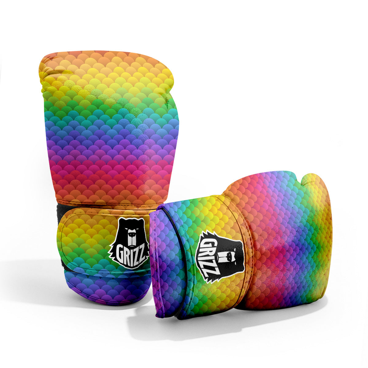 Rainbow Light Blobs Print Pattern Pro Boxing Glove