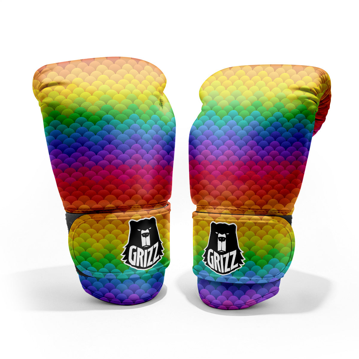 Rainbow Light Blobs Print Pattern Pro Boxing Glove