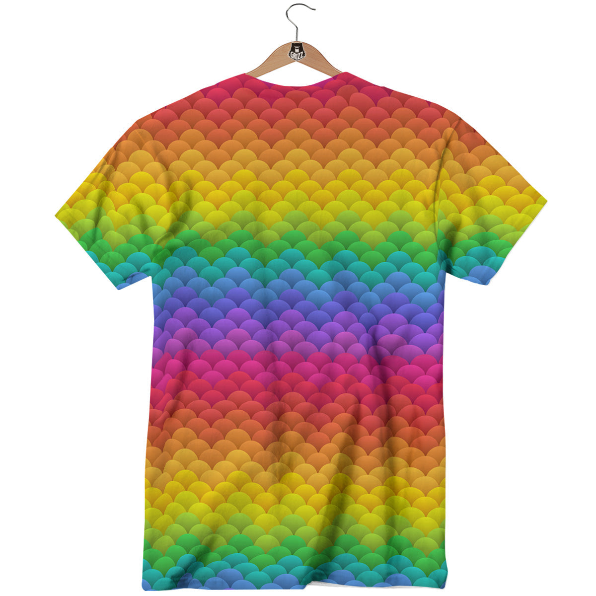 Rainbow Light Blobs Print Pattern T-Shirt-grizzshop