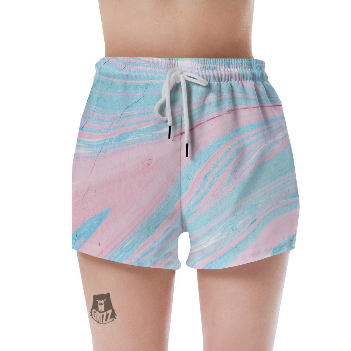 Rainbow Marble Women's Shorts-grizzshop