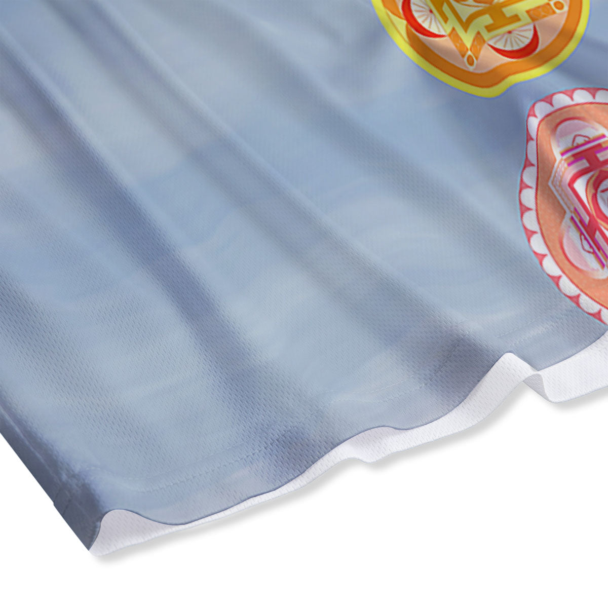 Rainbow Of Life Seven Chakras Print Mesh Shorts