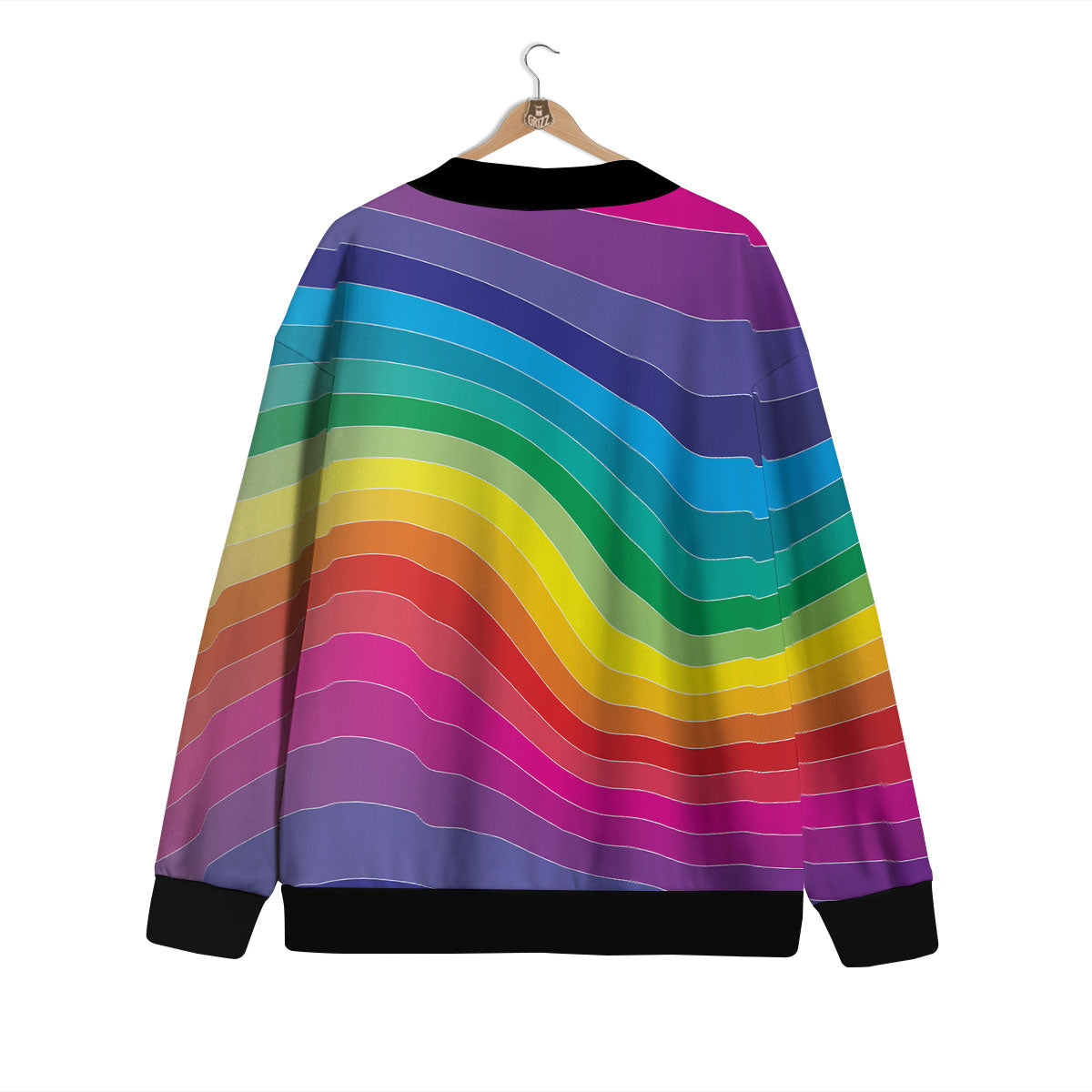 Rainbow Print Cardigan-grizzshop