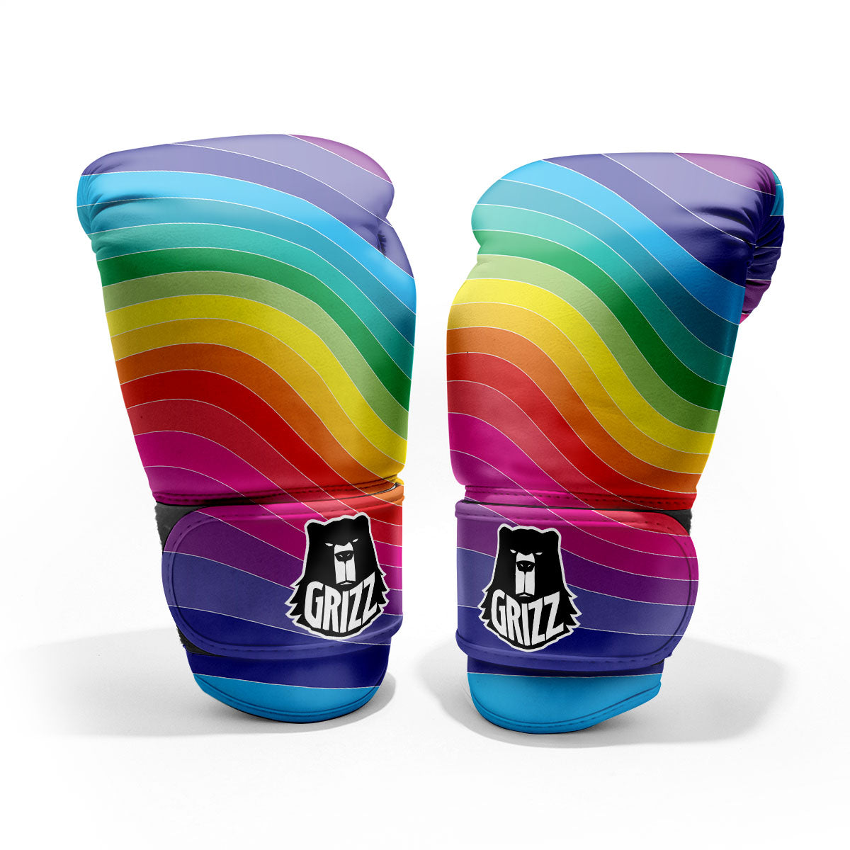 Rainbow Print Pro Boxing Glove