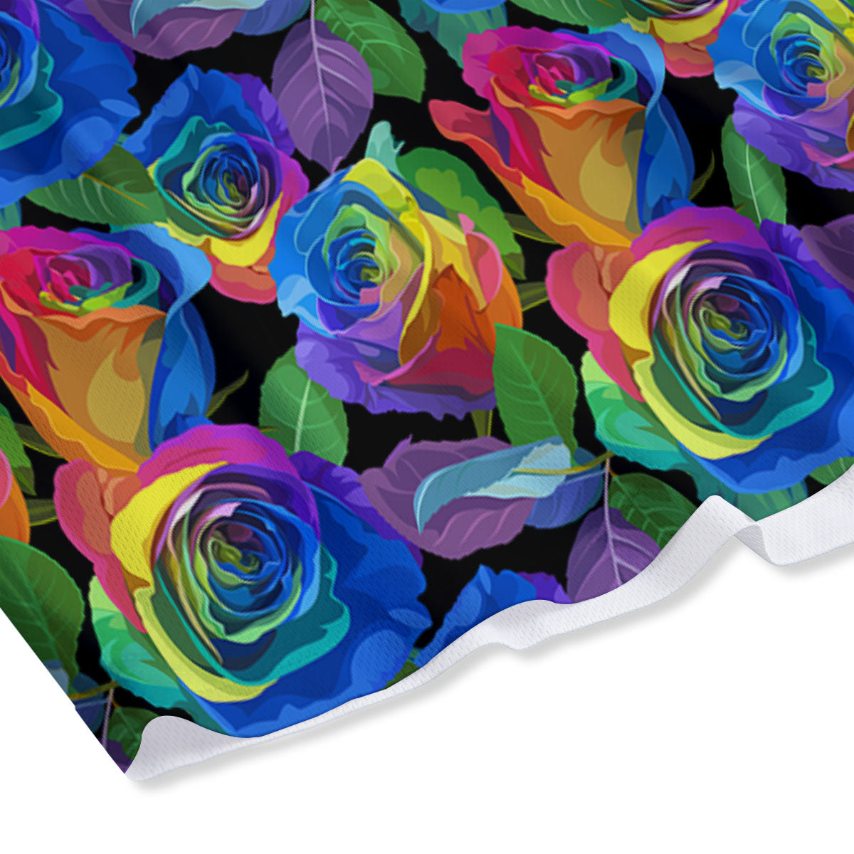 Rainbow Roses LGBT Pride Print Pattern Mesh Shorts