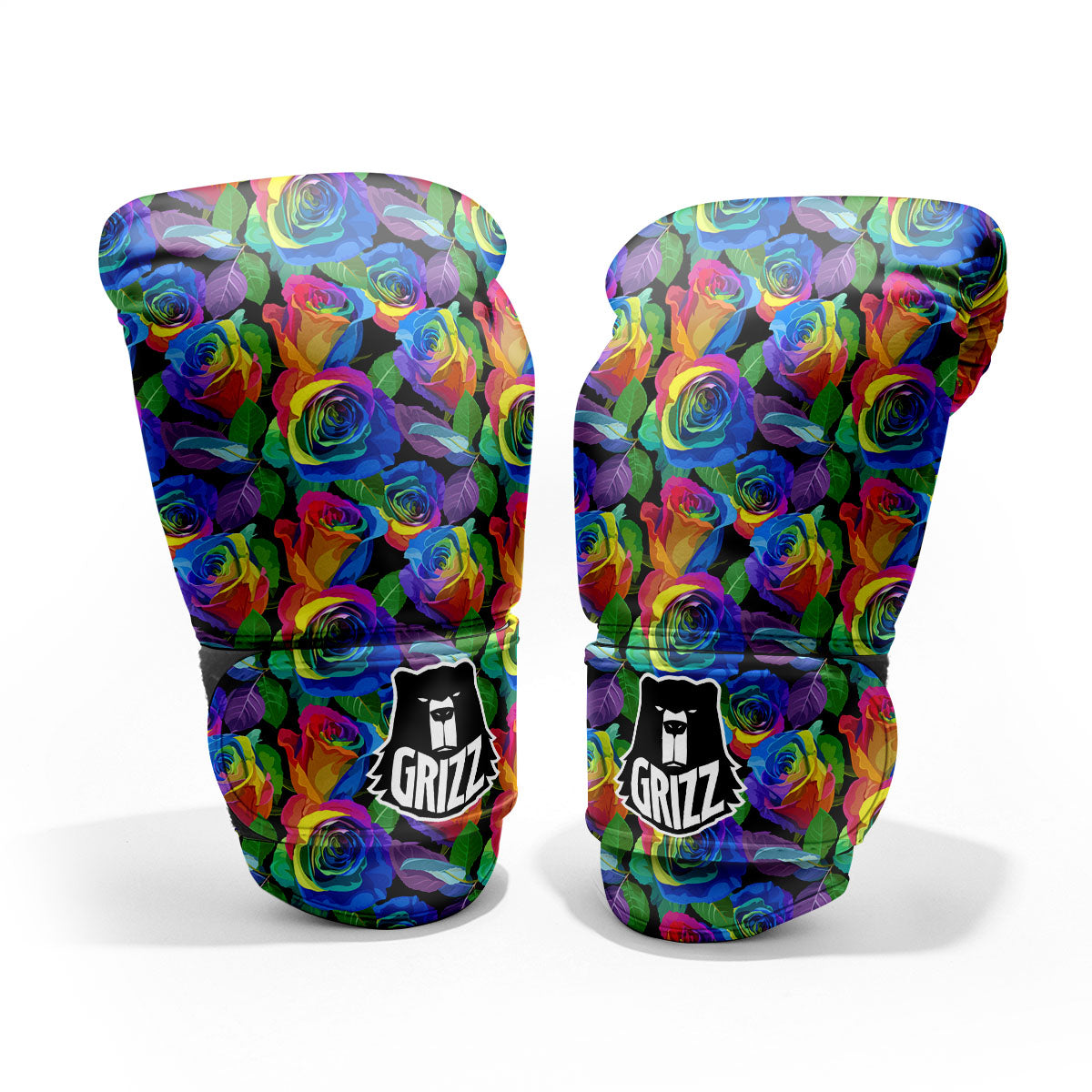 Rainbow Roses LGBT Pride Print Pattern Pro Boxing Glove