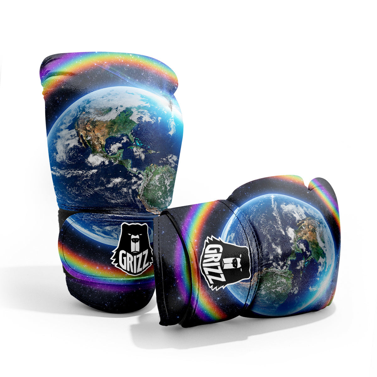 Rainbow The Earth Print Pro Boxing Glove