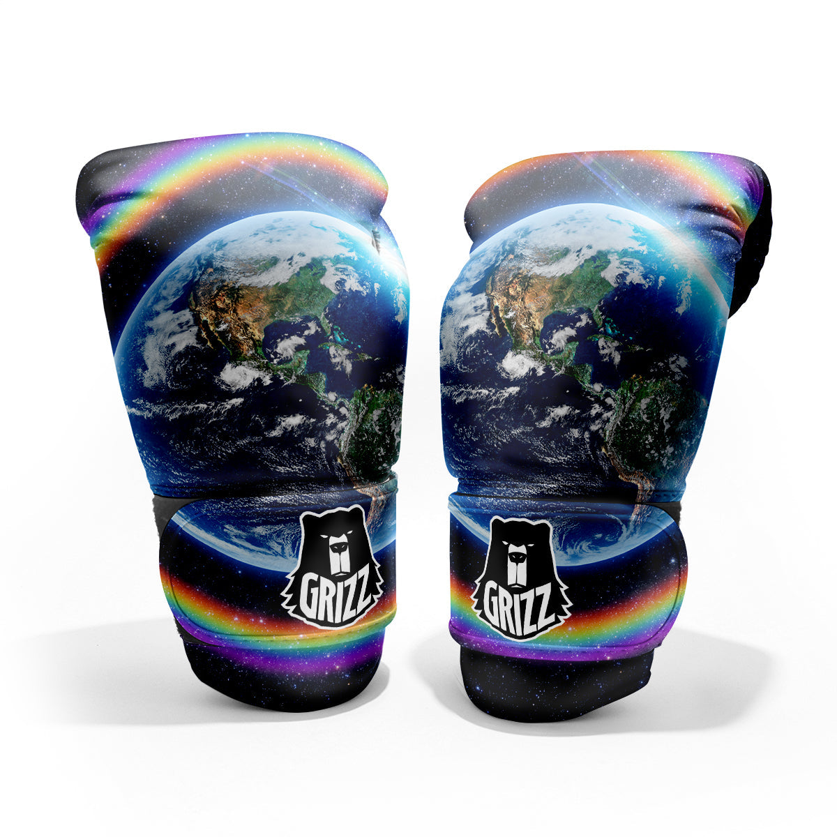 Rainbow The Earth Print Pro Boxing Glove