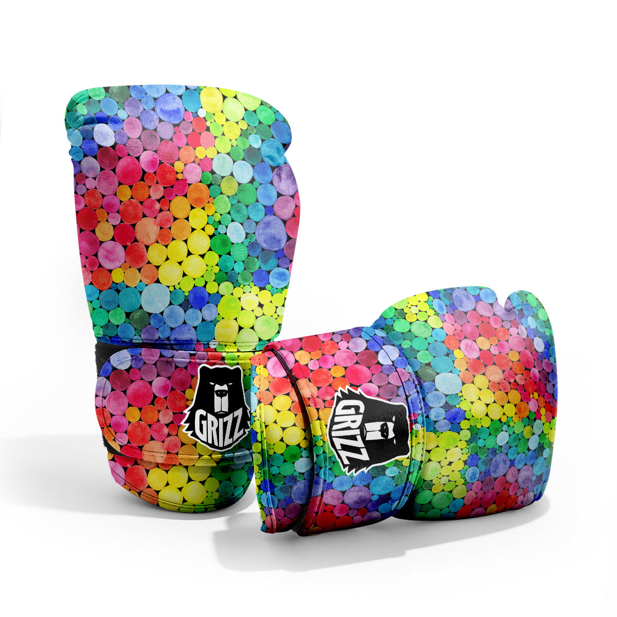 Rainbow Watercolor Print Pattern Pro Boxing Glove