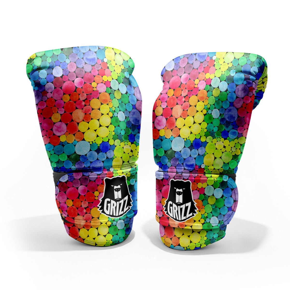Rainbow Watercolor Print Pattern Pro Boxing Glove