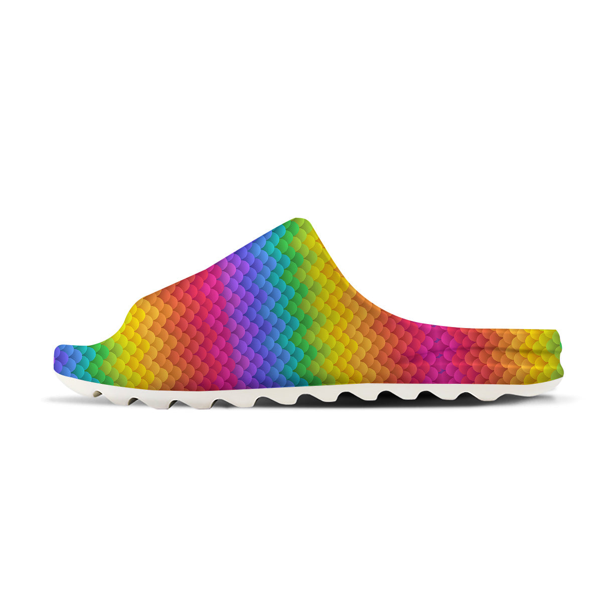 Rainbow Light Blobs Print Pattern Sandals-grizzshop