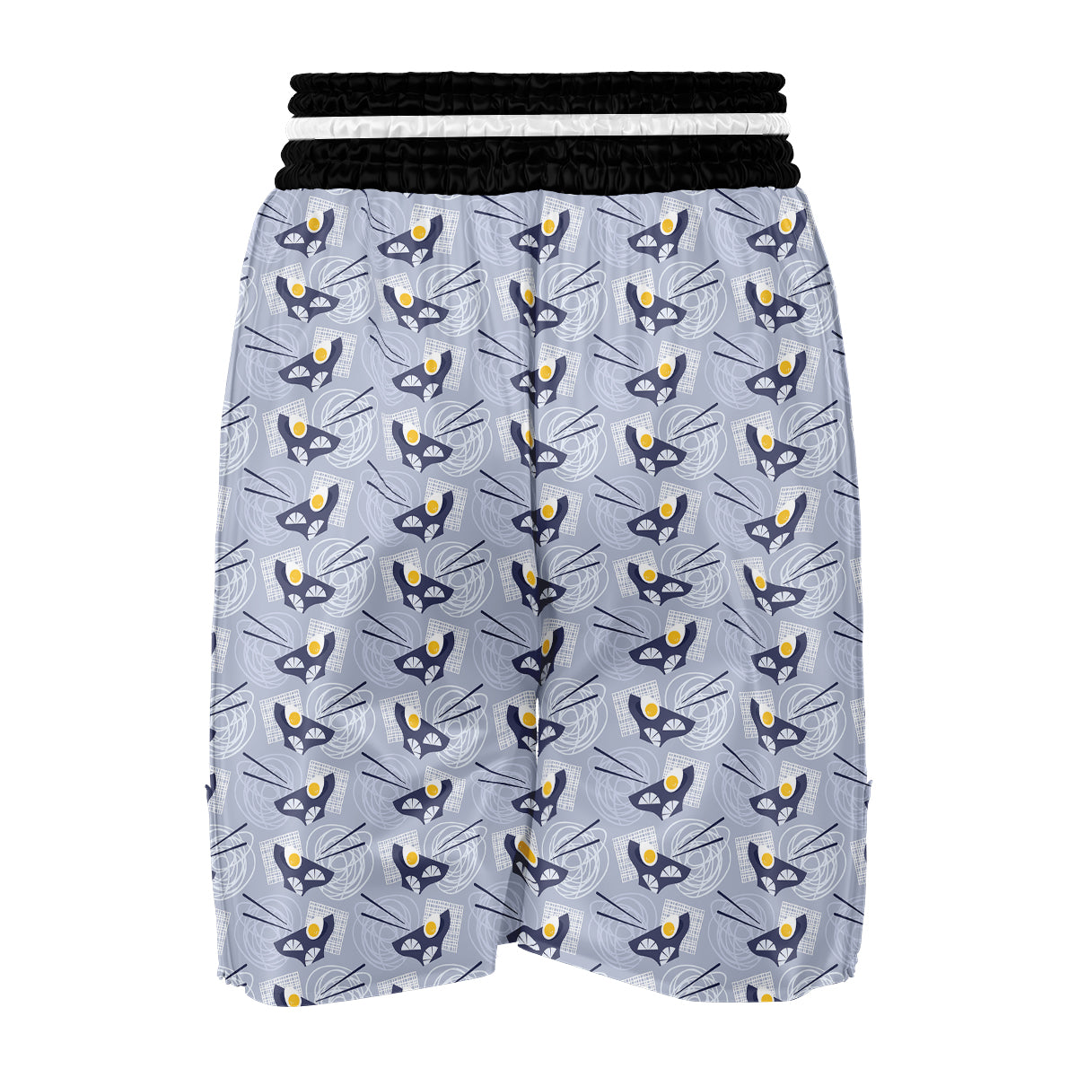 Ramen And Egg Print Pattern Boxing Shorts-grizzshop