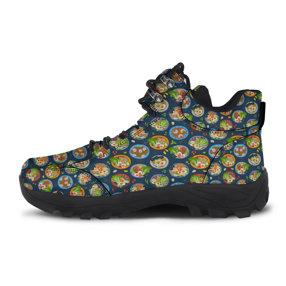 Ramen Udon Noodles In Bowl Print Pattern Hiking Shoes-grizzshop