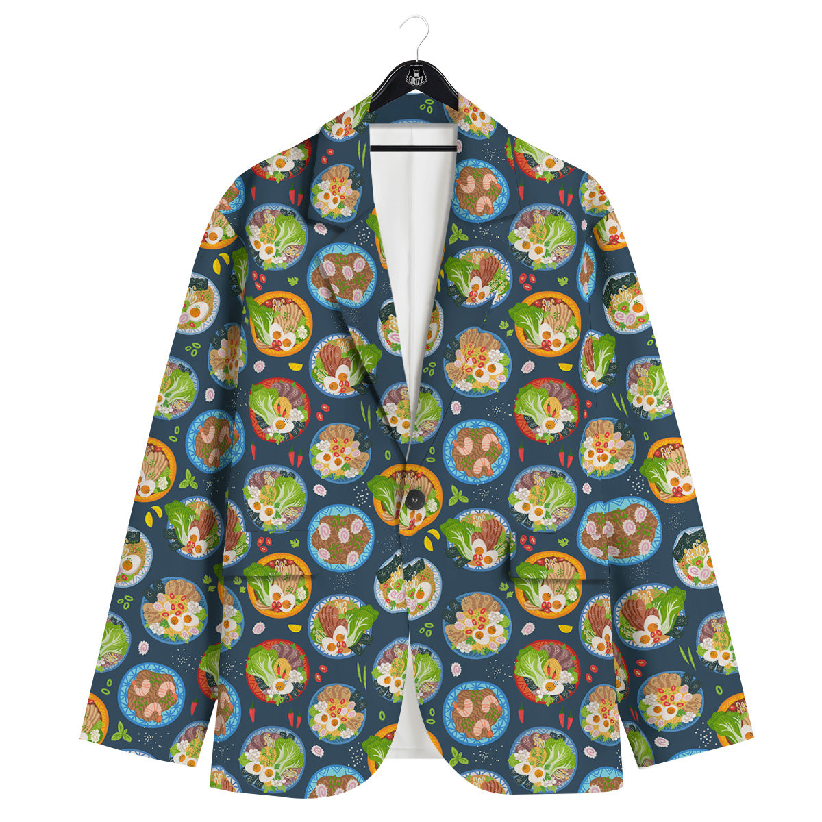 Ramen Udon Noodles In Bowl Print Pattern Men's Sport Coat-grizzshop