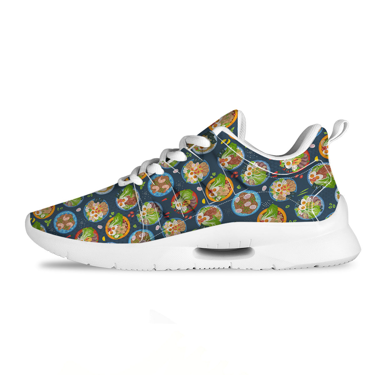 Ramen Udon Noodles In Bowl Print Pattern Tennis Shoes-grizzshop
