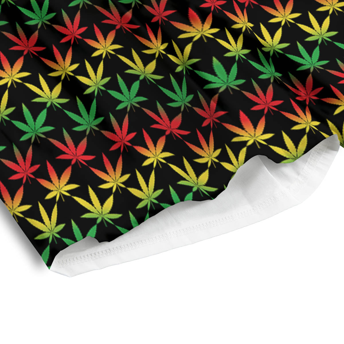 Rasta Cannabis Print Pattern Men's Athletic Shorts