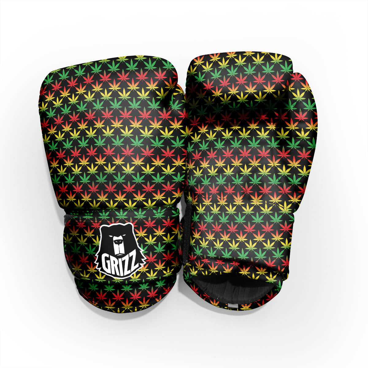 Rasta Cannabis Print Pattern Pro Boxing Glove