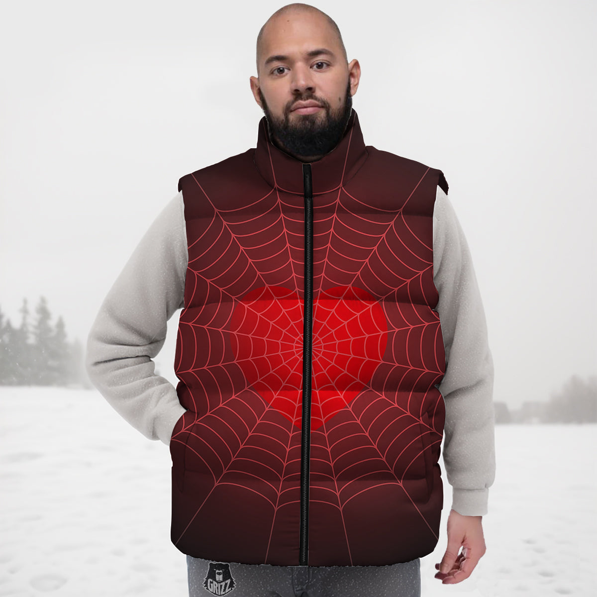 Rasta Reggae Pattern Print Down Vest-grizzshop