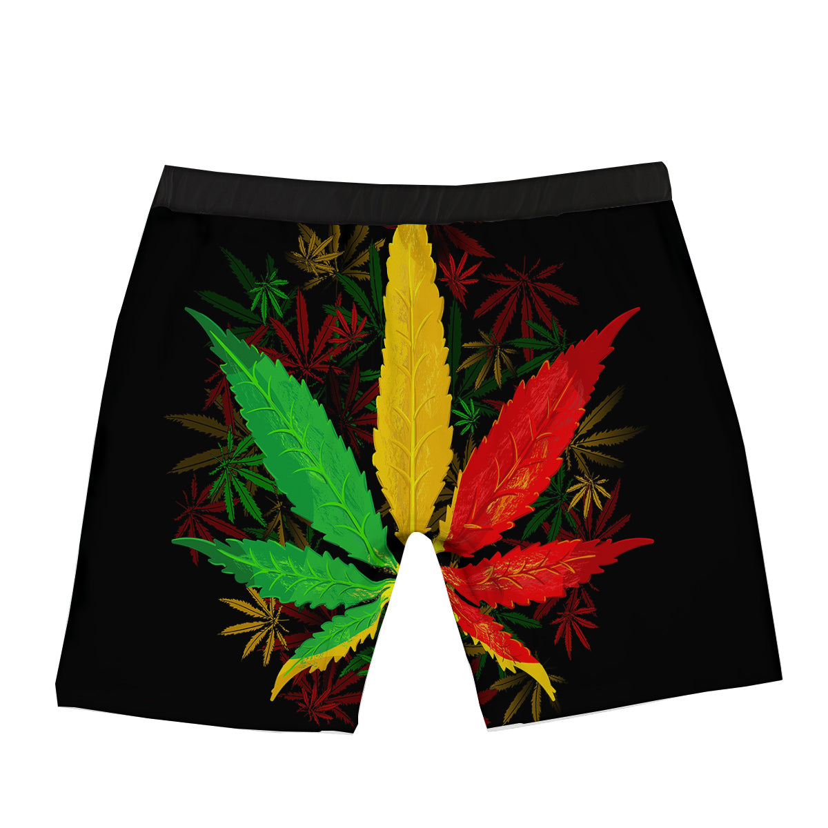 Rasta Cannabis Print Boxer Briefs