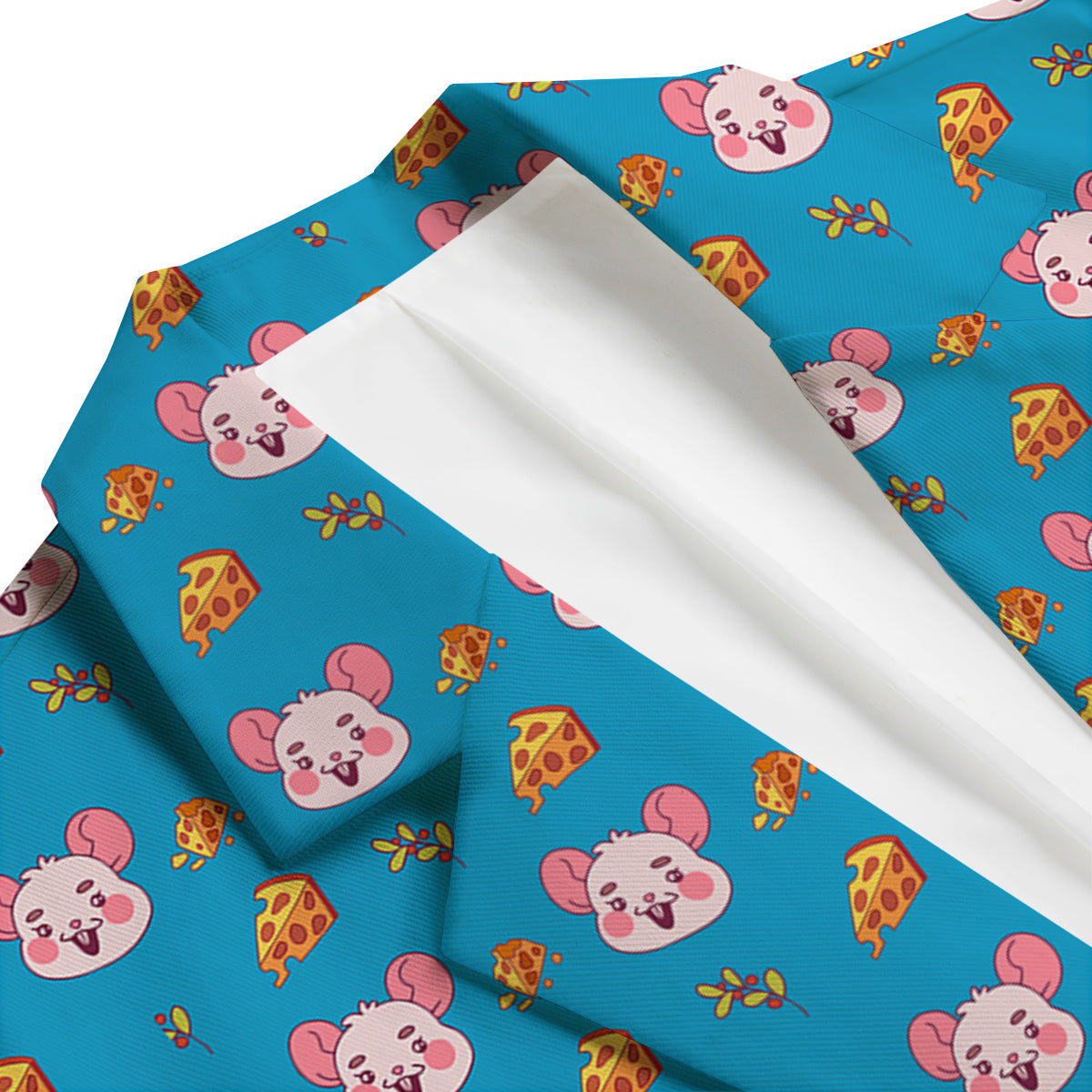 Rat Cute Print Pattern Men's Blazer-grizzshop
