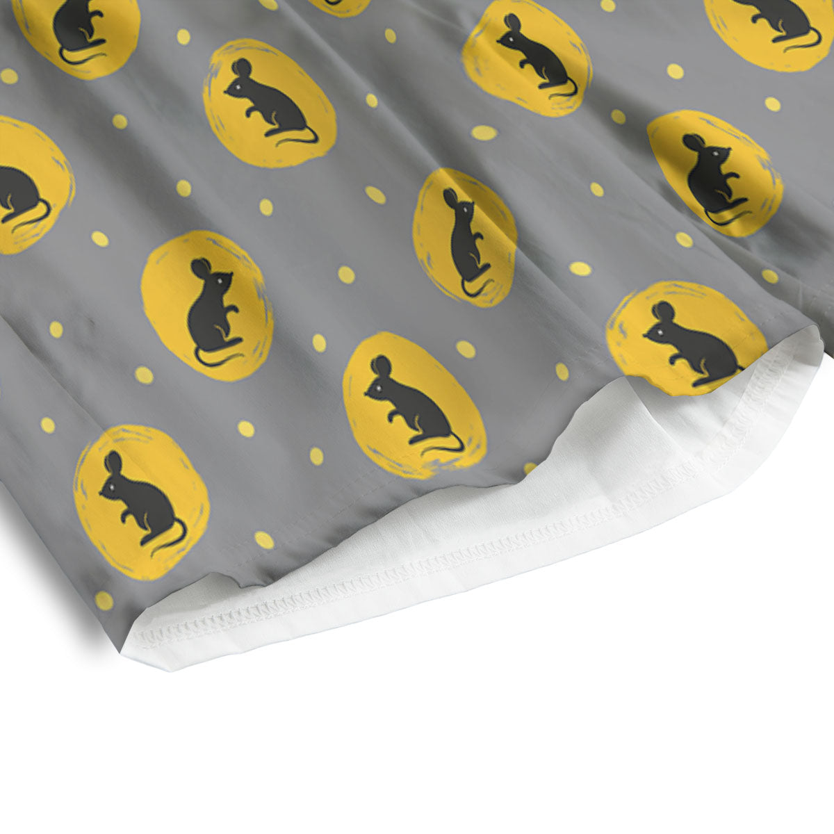 Rat Print Pattern Men's Athletic Shorts