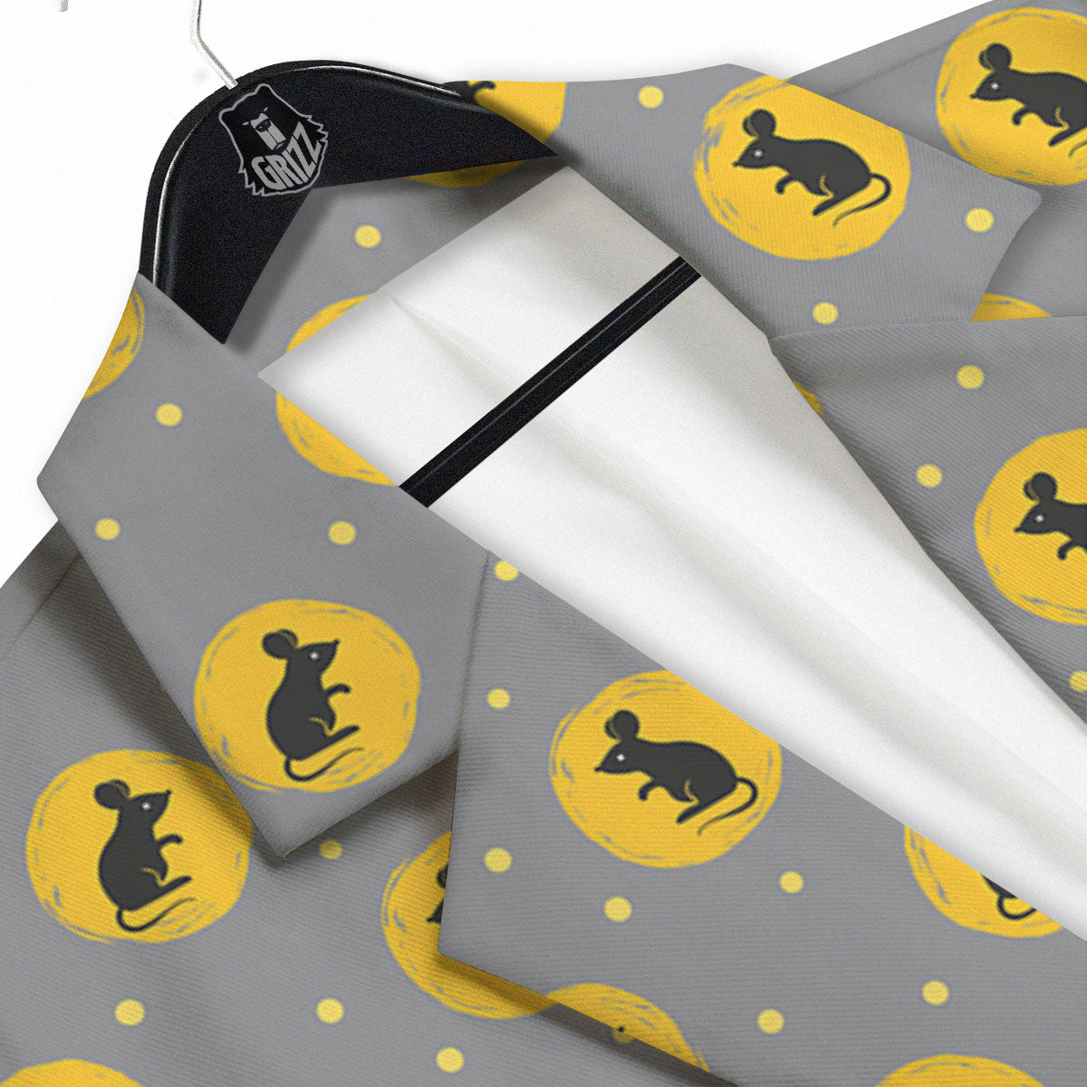 Rat Print Pattern Men's Sport Coat-grizzshop