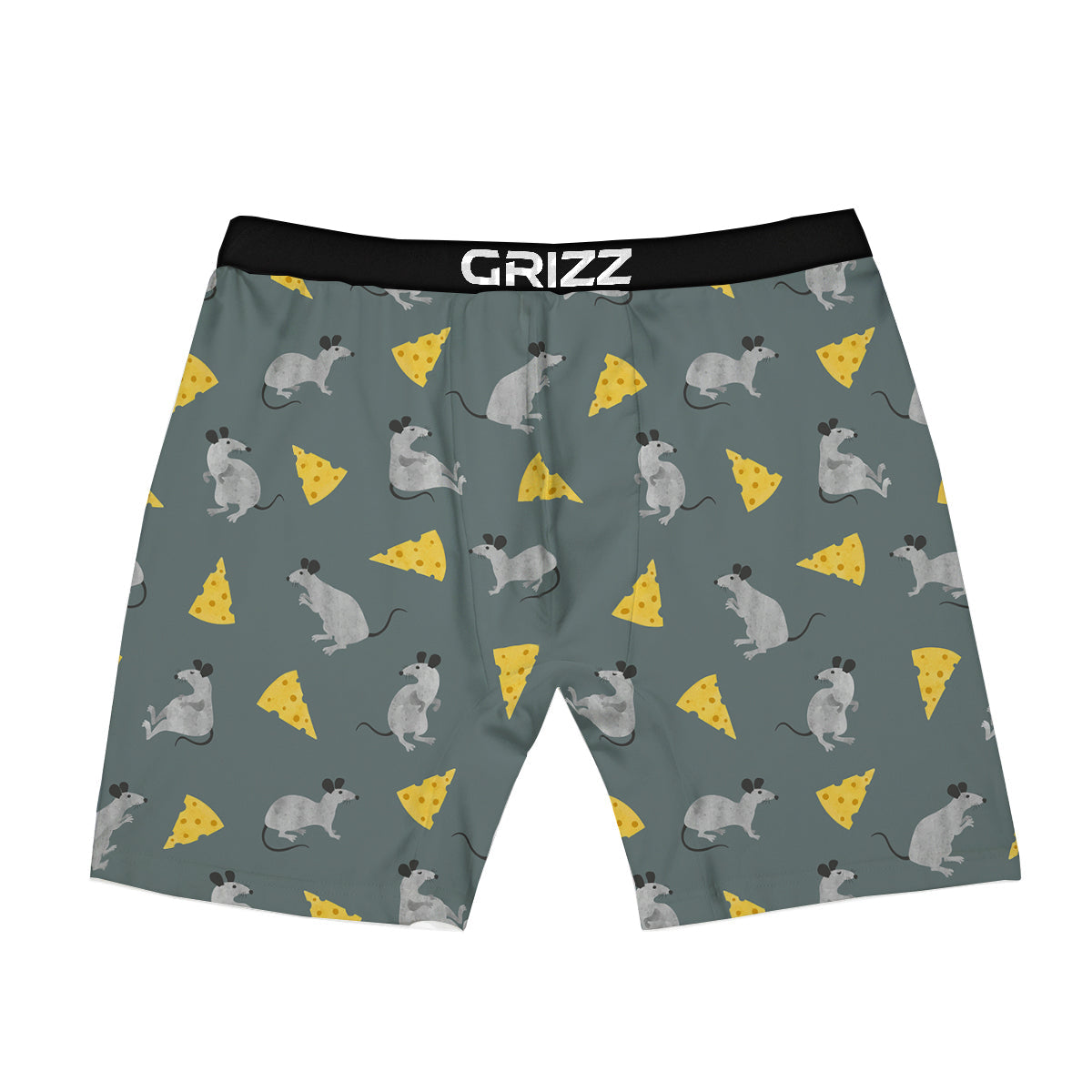 Rat Watercolor Print Pattern Boxer Briefs-grizzshop