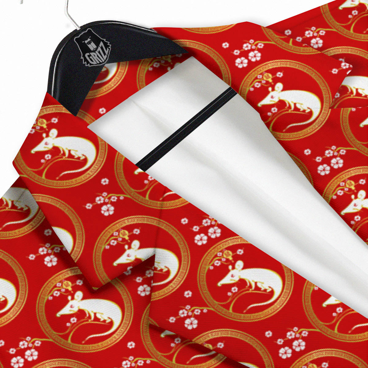 Rat Zodiac Chinese Print Pattern Men's Sport Coat-grizzshop