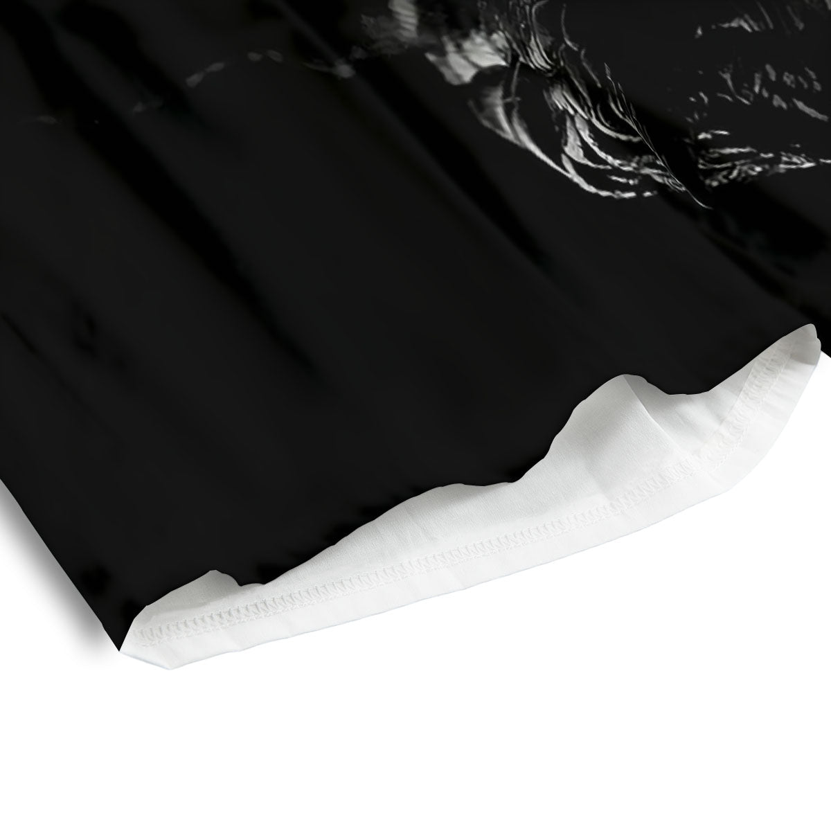 Ratsnake Rhinoceros Monochrome Print Men's Athletic Shorts