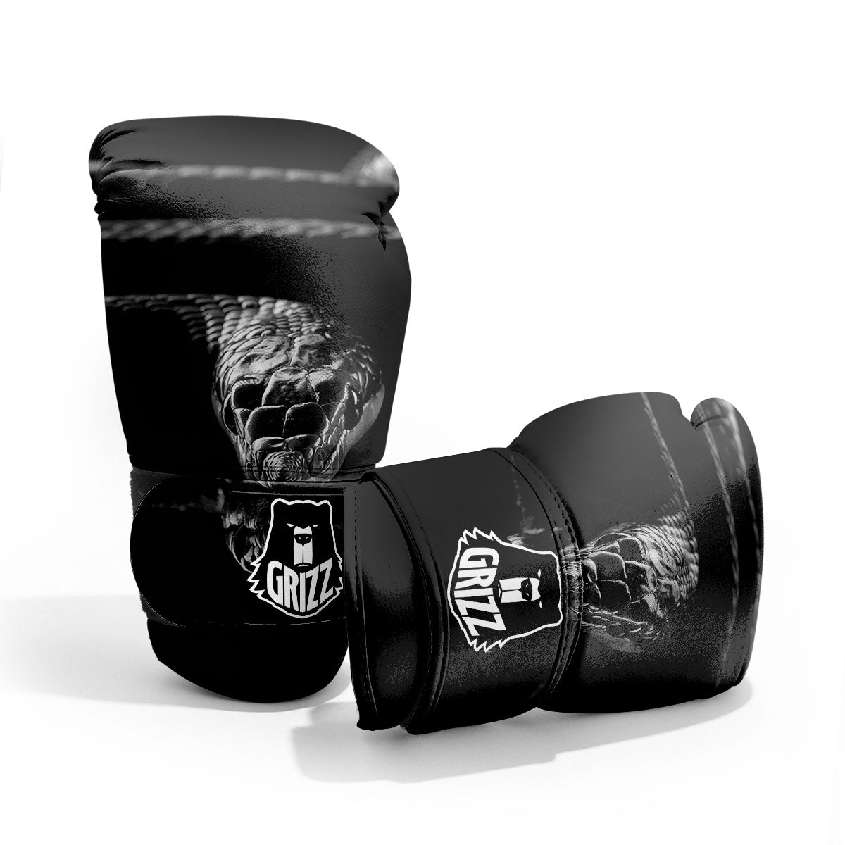 Ratsnake Rhinoceros Monochrome Print Pro Boxing Glove