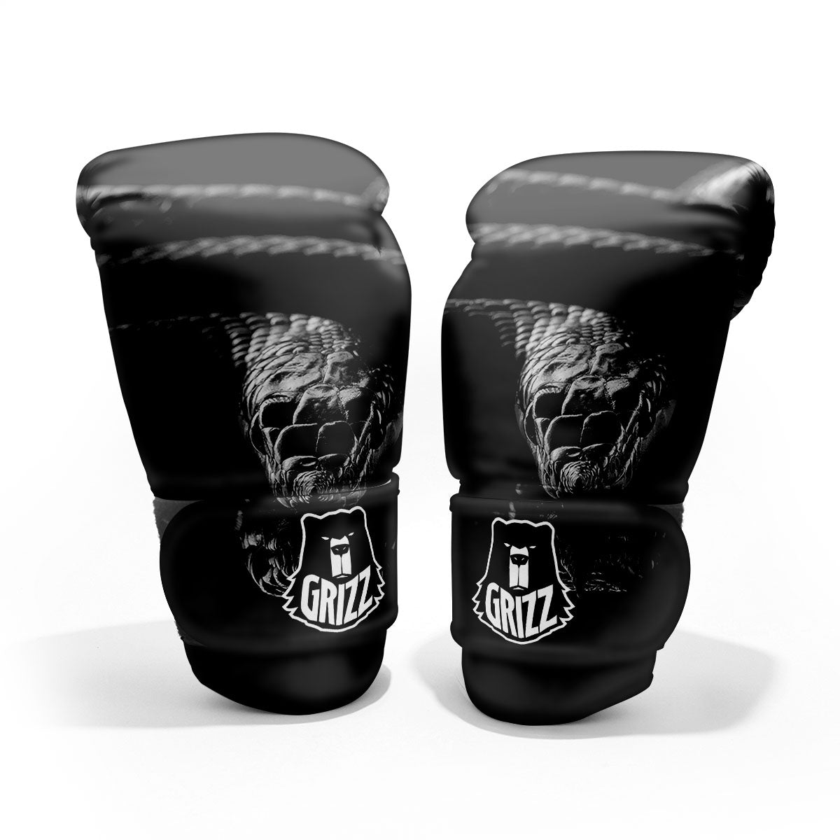 Ratsnake Rhinoceros Monochrome Print Pro Boxing Glove