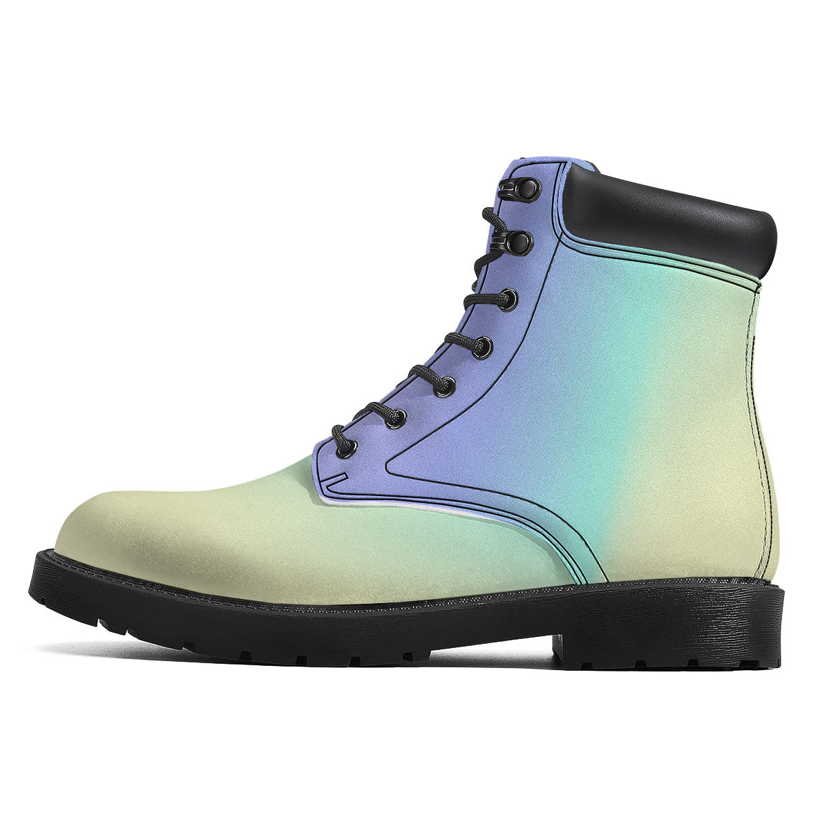 Rave Pastel Print Pattern Boots-grizzshop