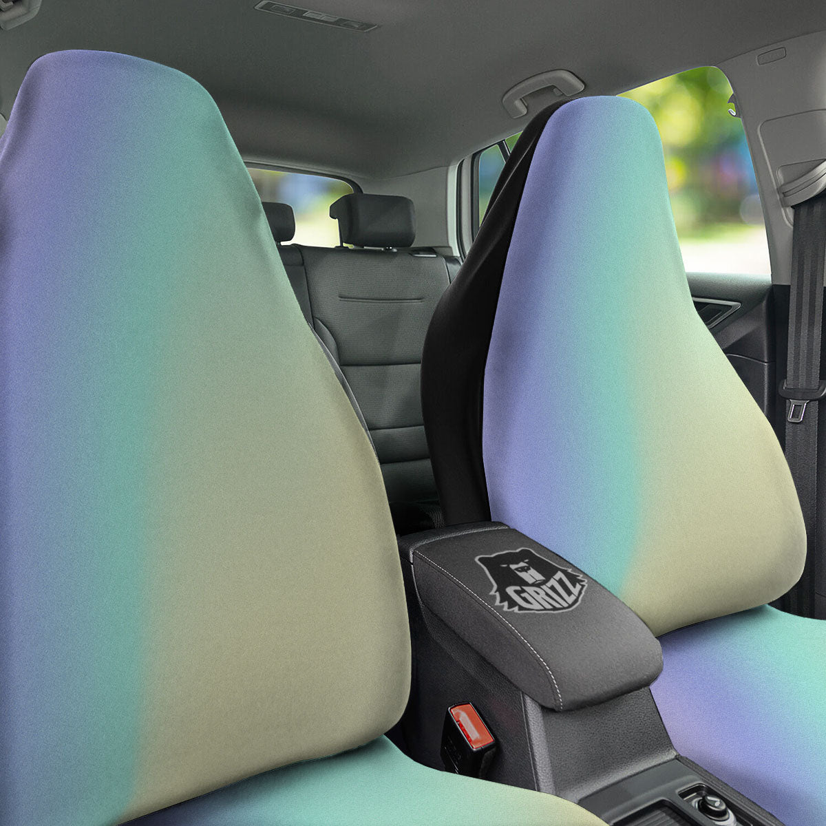 Rave Pastel Print Pattern Car Seat Covers-grizzshop
