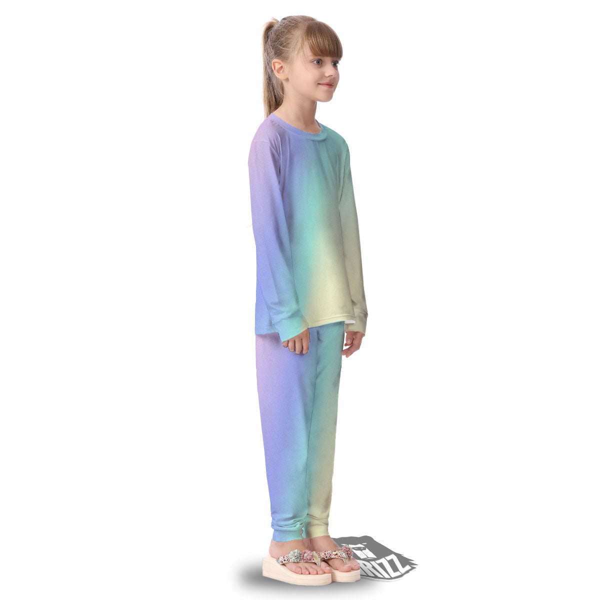 Rave Pastel Print Pattern Kid's Pajamas-grizzshop