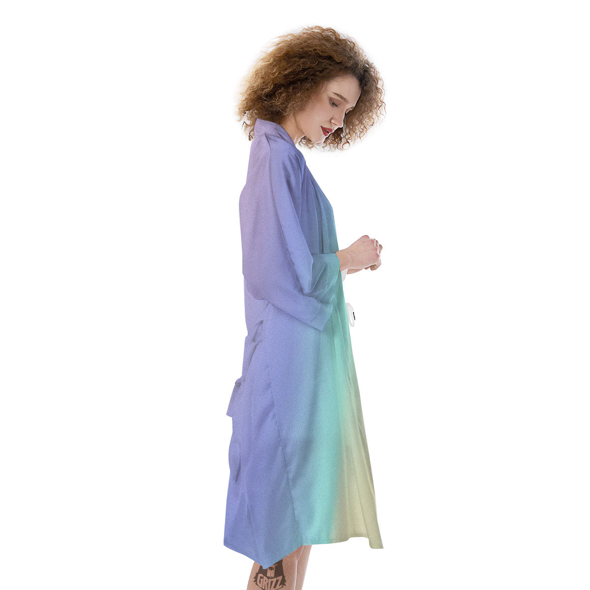 Rave Pastel Print Pattern Kimono-grizzshop
