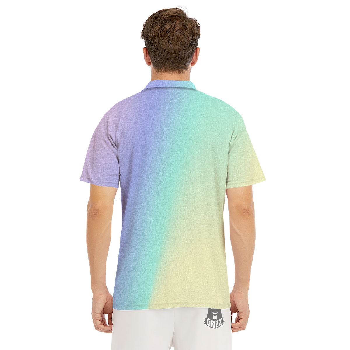 Rave Pastel Print Pattern Men's Golf Shirts-grizzshop