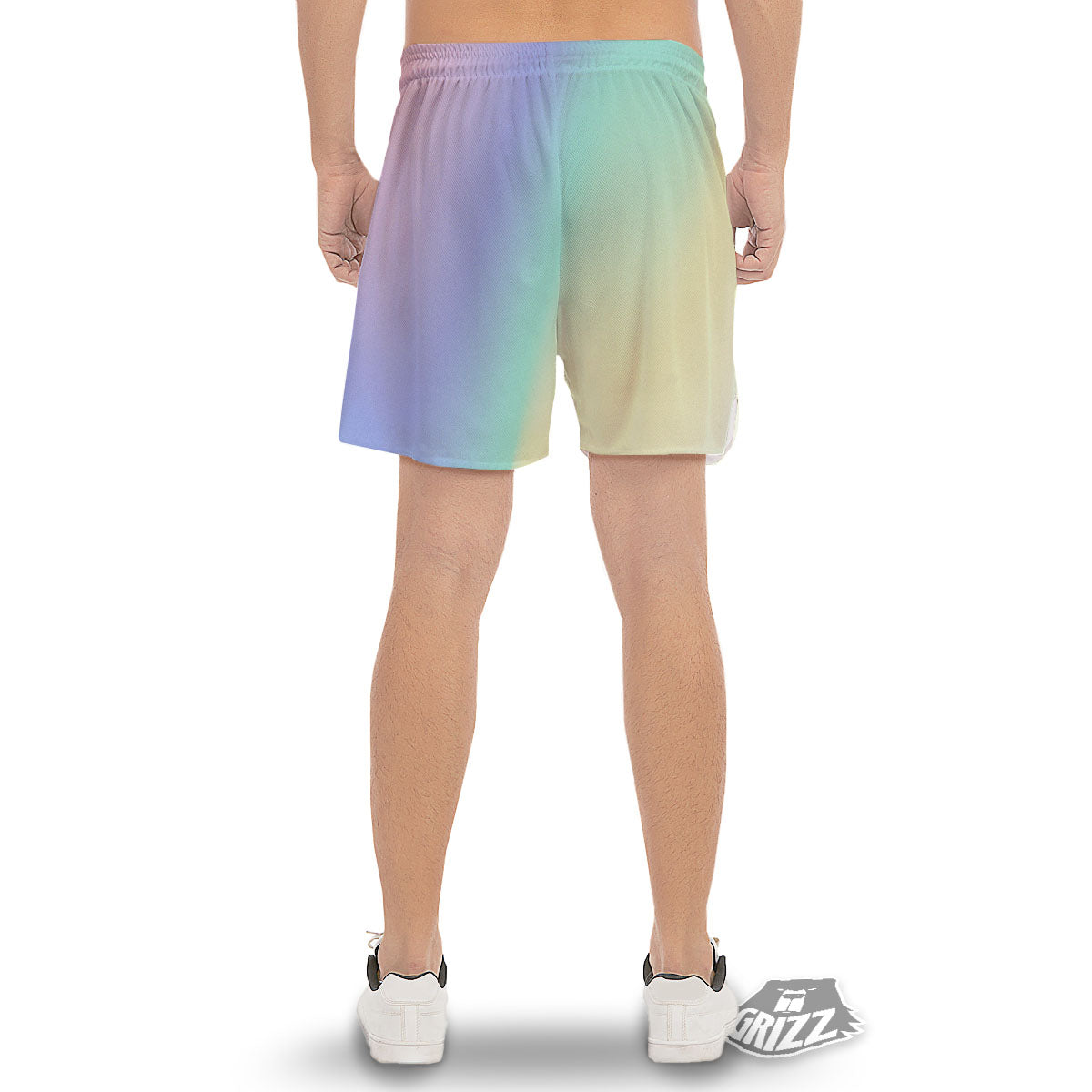 Rave Pastel Print Pattern Men's Gym Shorts-grizzshop