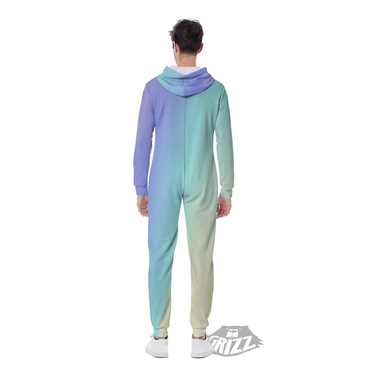 Rave Pastel Print Pattern Men's Jumpsuit-grizzshop