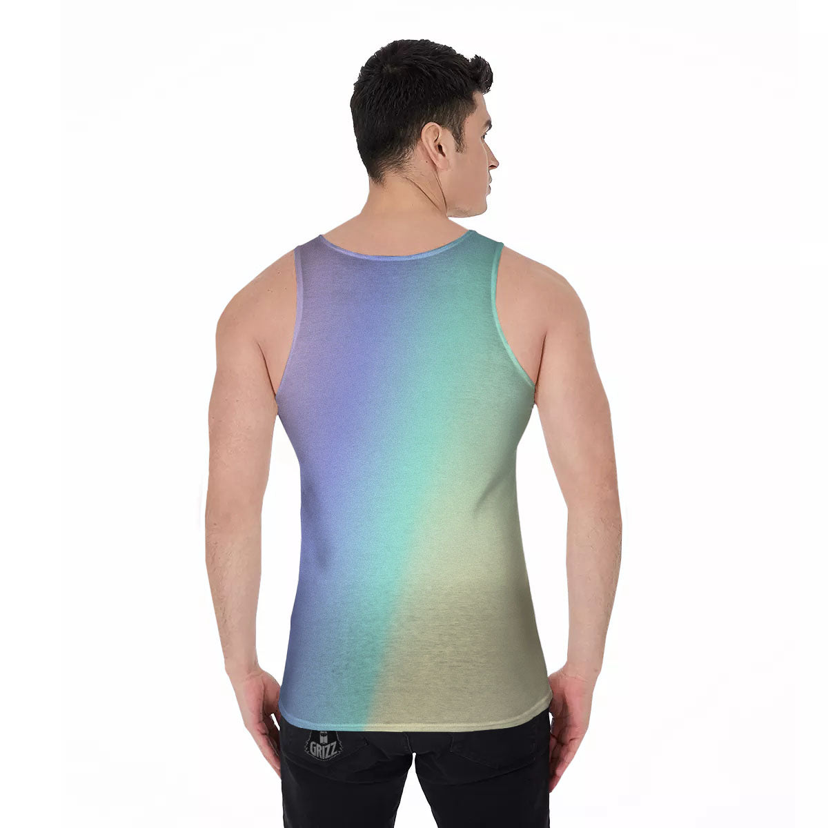 Rave Pastel Print Pattern Men's Tank Top-grizzshop